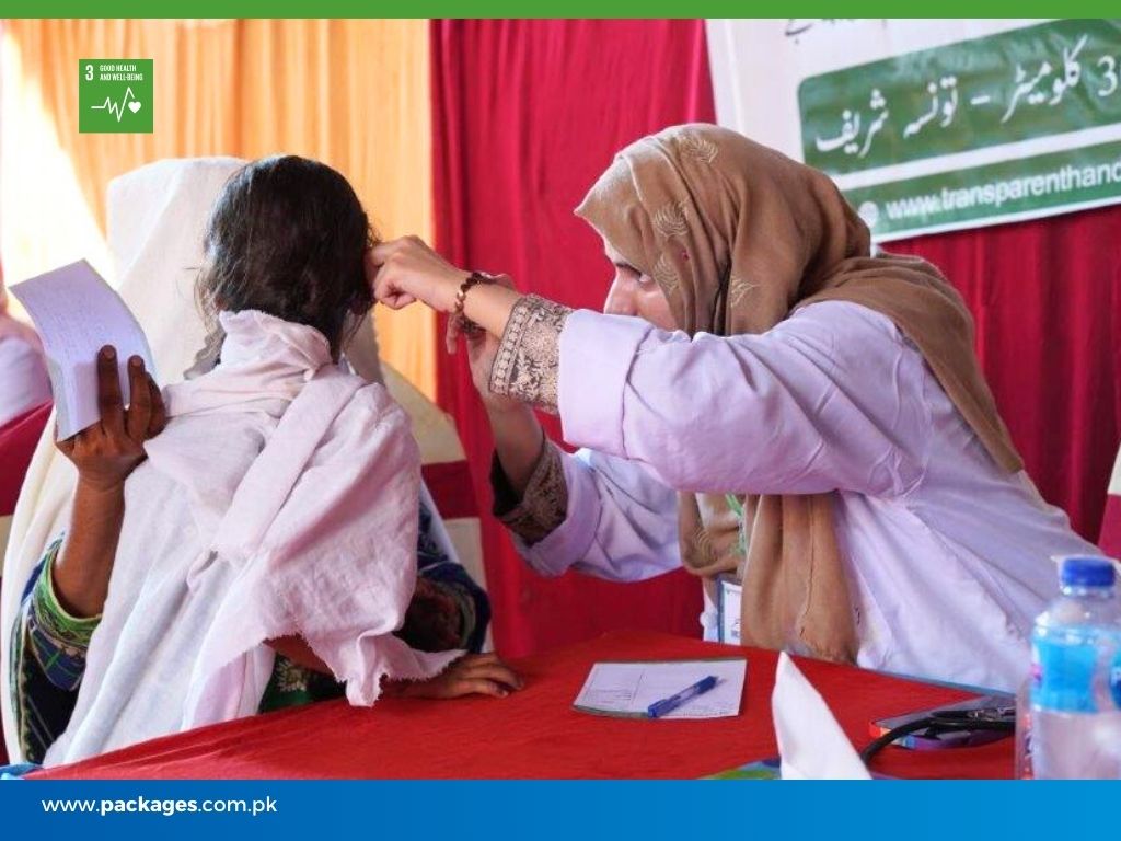 A Sehat Mobile medical camp was conducted at Taunsa Purchase Center in collaboration with the Transparent Hands