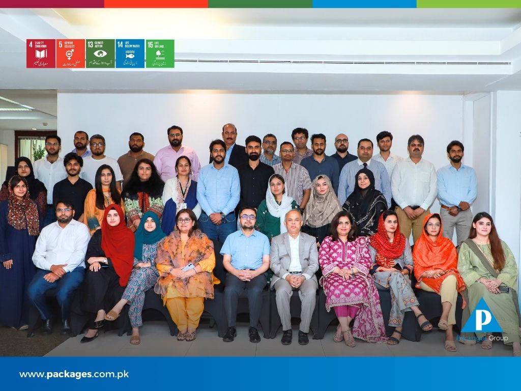 The carbon team of Packages Group participated in an informative training organized by USAID